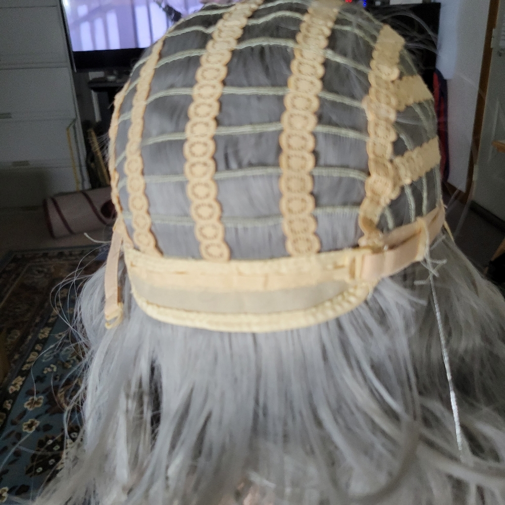 MAKE ME AN OFFER! Gray Rooted Wavy Wig - Picture 8 of 8